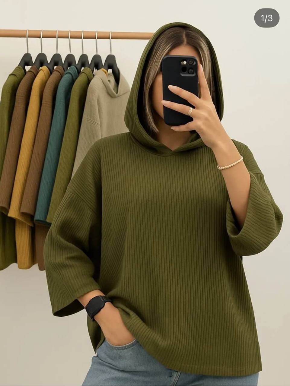 رنگ زیتونی در لباس زنانه